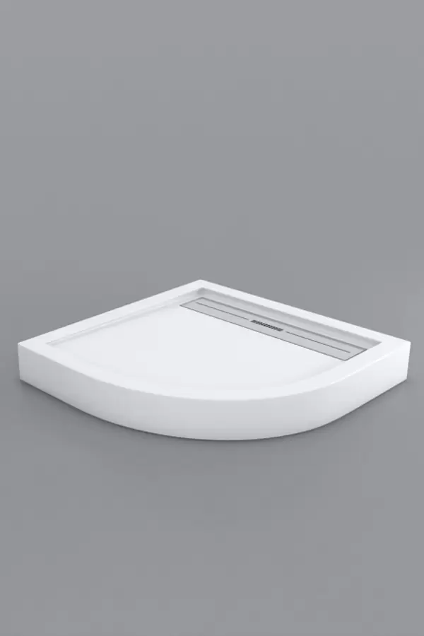 Drop Özel Sifon Oval Monoblok Duş Teknesi 13 cm