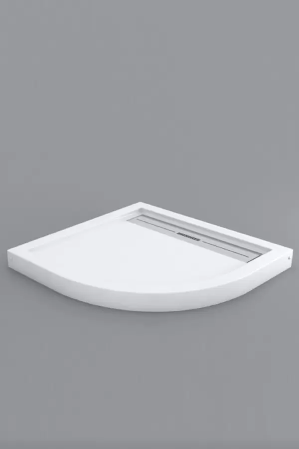 Drop Özel Sifon Oval Monoblok Duş Teknesi 8 cm