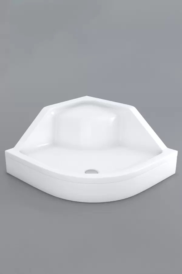 Milet Oval Oturmalı Panelli Duş Teknesi 18cm 45 cm